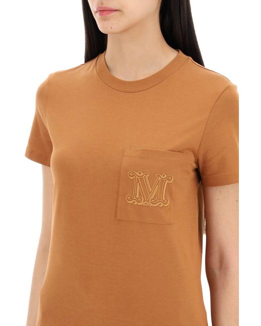 Max Mara Brown Ma Papaya T-Shirt With