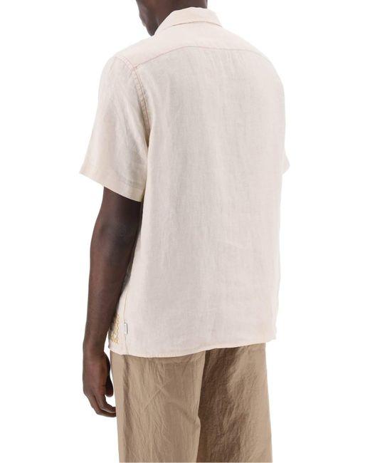 Camicia Bowling Con Ricami A Punto Croce di PS by Paul Smith in White da Uomo