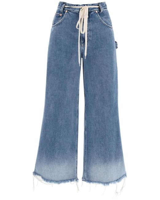 Closed Blue Flare Morus Jeans With Distressed Details