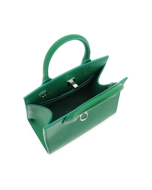 Ferragamo Green Studio Box Bag (S)