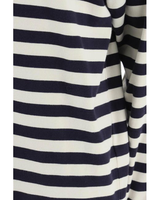 Closed Blue Striped Organic Cotton T-Shirt for men