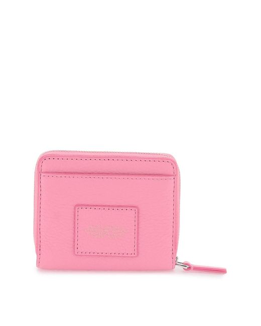 Marc Jacobs Pink The Leather Mini Compact Wallet