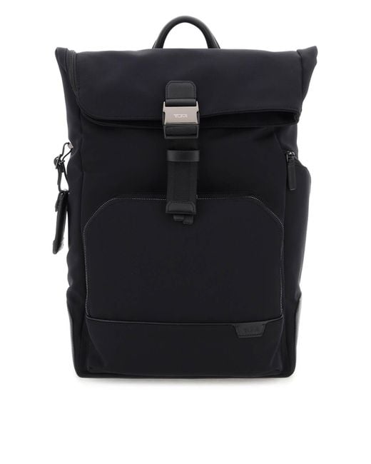 Tumi Black Harrison Brandner Backpack for men