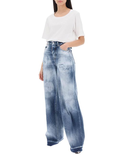 DSquared² Blue Traveller Jeans In Light Everglades Wash