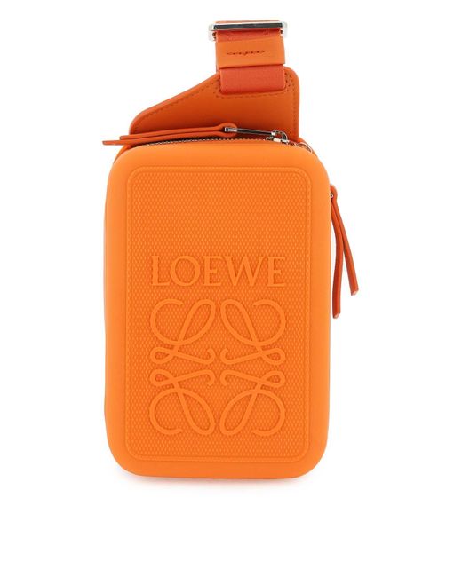 Loewe Orange 'molded Sling' Crossbody Bag for men