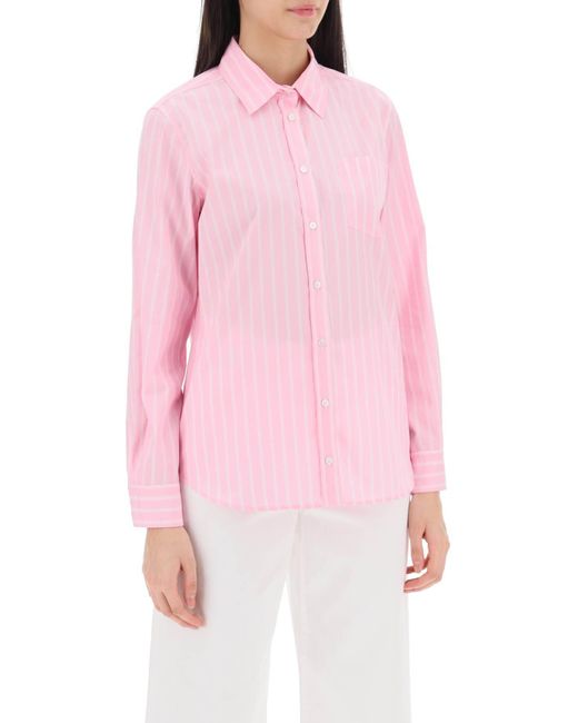 Weekend by Maxmara Pink Bahamas Striped Shirt