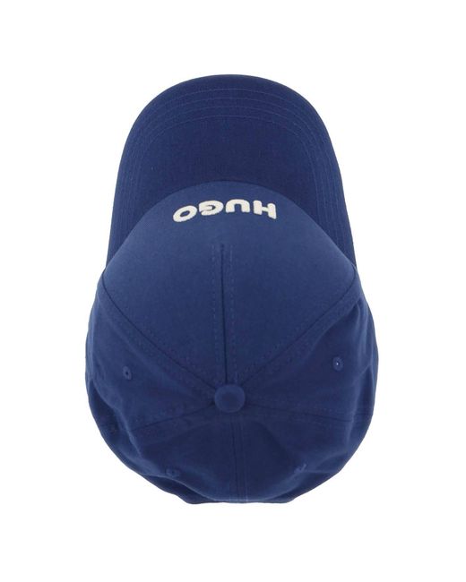 Cappello Baseball Con Logo Ricamato di HUGO in Blue da Uomo
