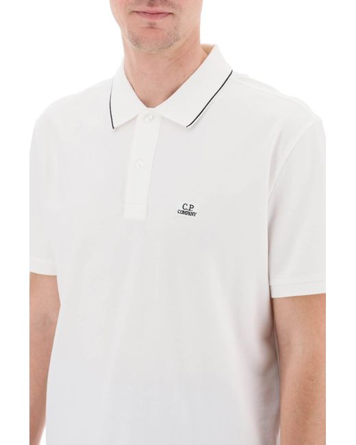 Polo Regular Fit di C P Company in White da Uomo