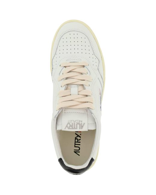 Autry Multicolor Leather Medalist Low Sneakers