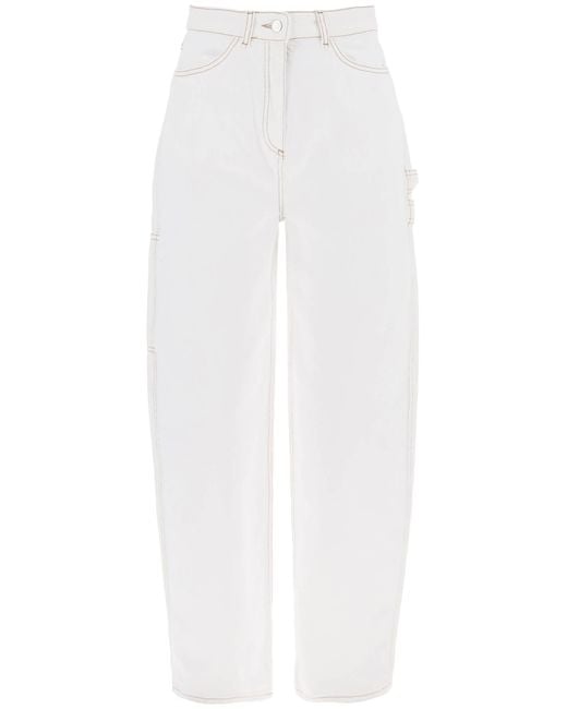Saks Potts White Organic Denim Helle Jeans In