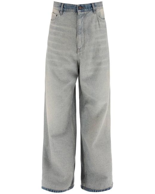 Jeans Baggy Inside Out di Balenciaga in Gray