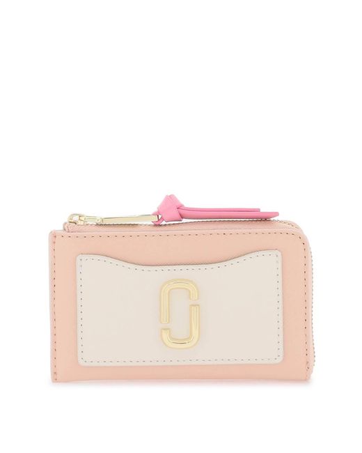 Portafoglio The Utility Snapshot Top Zip Multi Wallet di Marc Jacobs in Pink