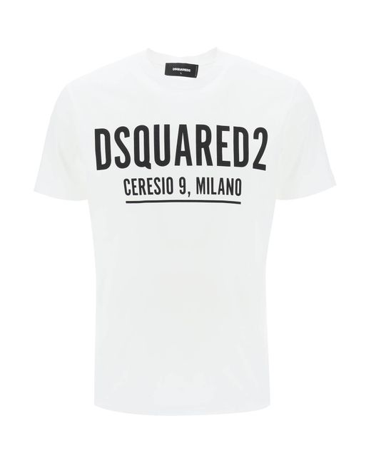 DSquared² Black Ceresio 9 Cool Fit T Shirt for men