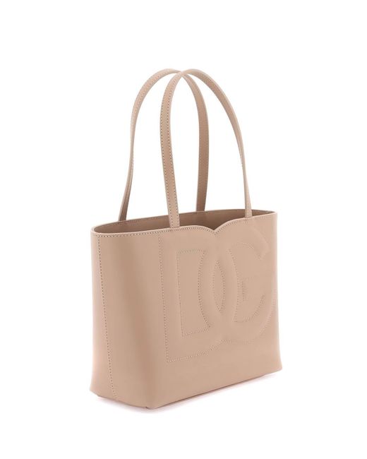 Dolce & Gabbana White Logo Shopping Bag