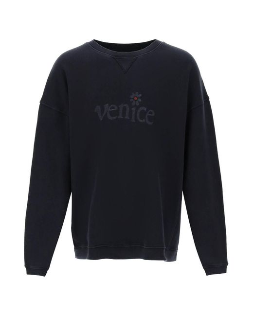 ERL Blue Venice Print Maxi Sweatshirt for men