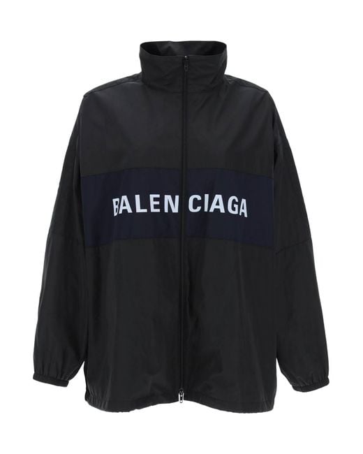 Balenciaga windbreaker hotsell black and white