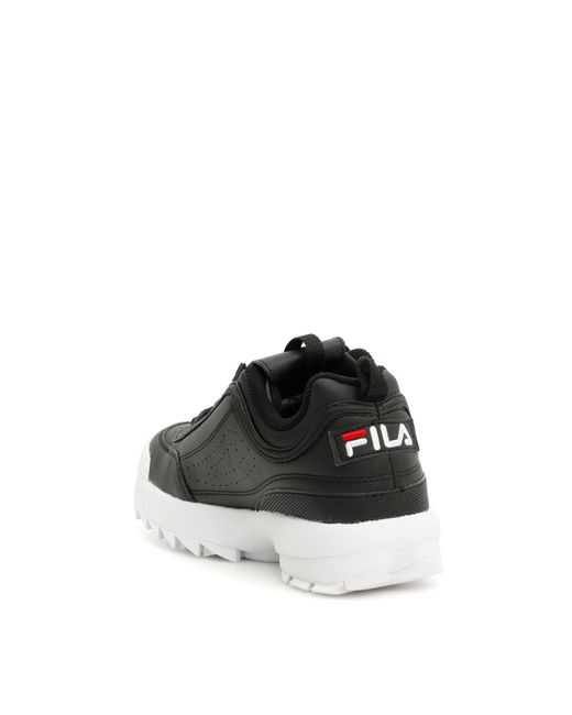 fila disruptor low wmn black