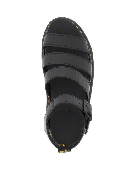 Dr. Martens Black Dr.Martens Gladiator Sandals With Platform