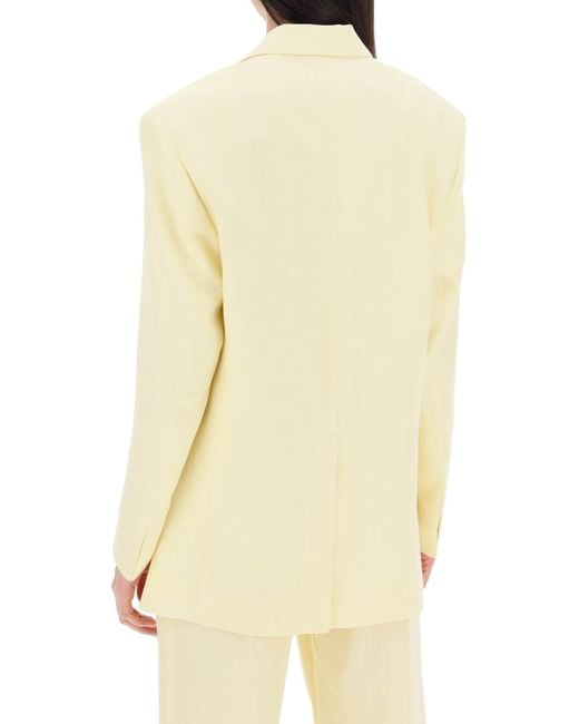 Jacquemus Yellow Single-Breasted Jacket For