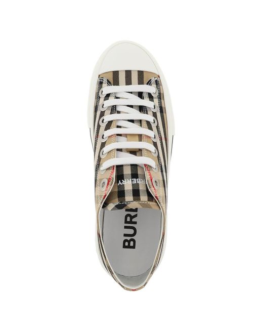 Burberry Vintage Check Low Sneakers in White Lyst