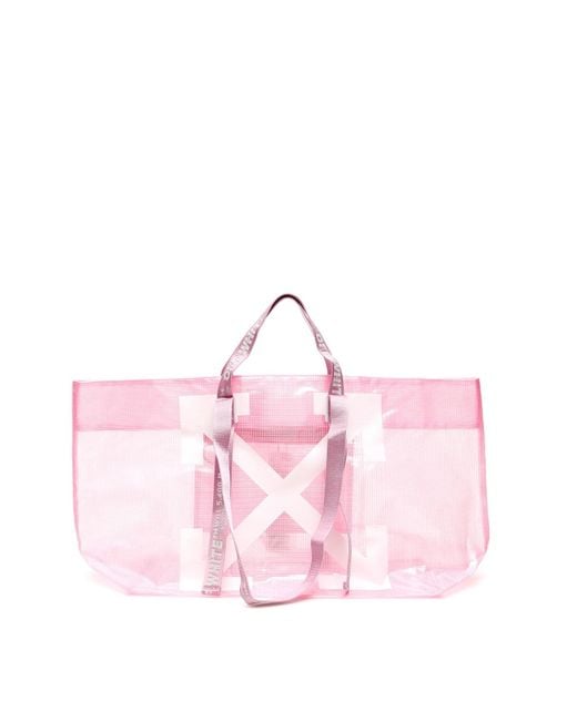 Off White c o Virgil Abloh New Commercial Tote Bag in Pink Lyst