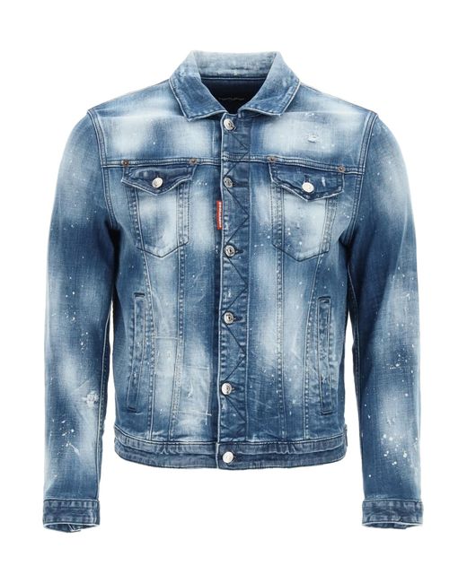 DSquared² Blue Denim Jacket 46 Cotton,denim for men