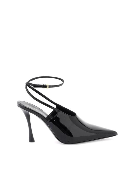 Givenchy Black Patent Leather Slingback Pumps