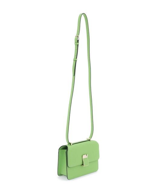 Valextra Green 'Nolo' Small Crossbody Bag