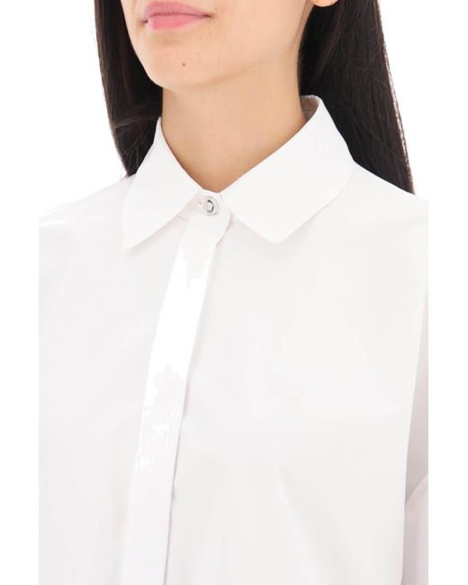 Versace White Oversized Poplin Shirt