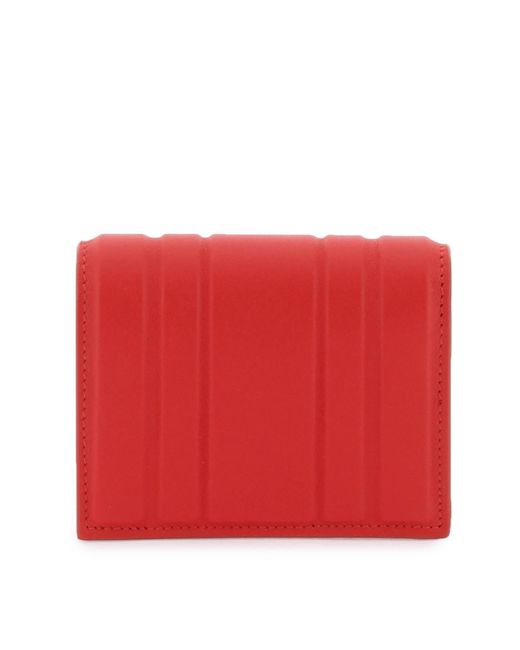 Ferragamo Red Bi-fold Matelassé Wallet