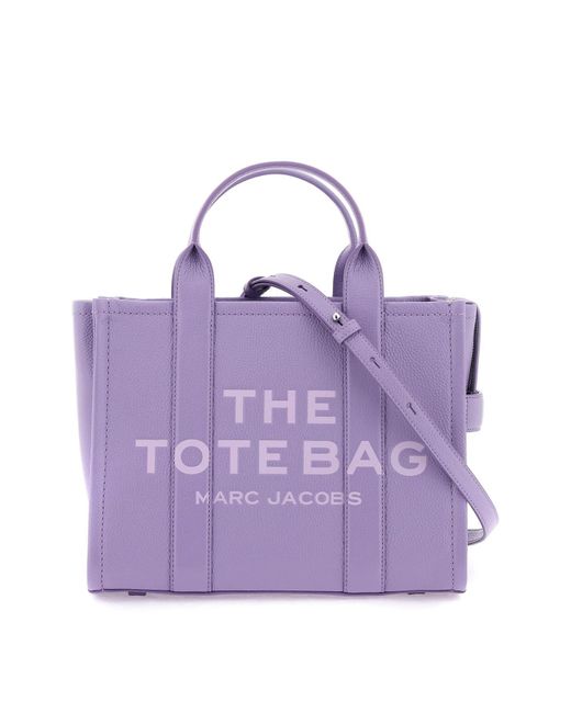 Marc Jacobs Purple The Leather Medium Tote Bag