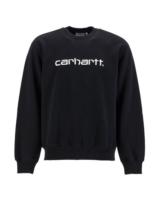 Carhartt Embroidered Logo Sweatshirt in Black for Men Lyst Canada
