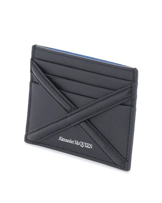 Alexander McQueen Black Card Holder Smallleathergoods for men
