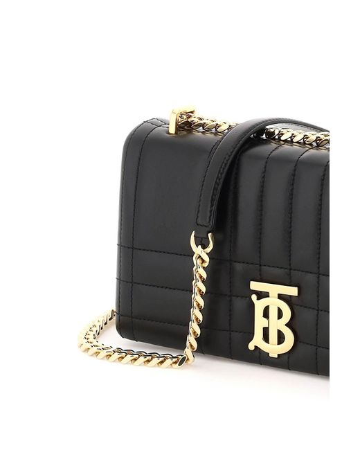Burberry Black Quilted Leather Small Lola Bag
