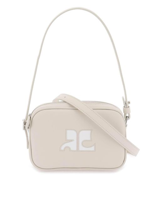 Courreges White Slim Camera Bag For Compact