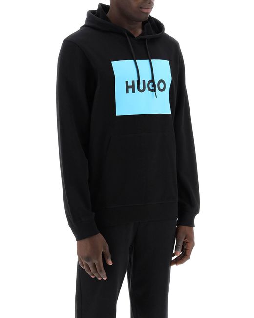 HUGO Black Duratschi Sweatshirt With Box for men