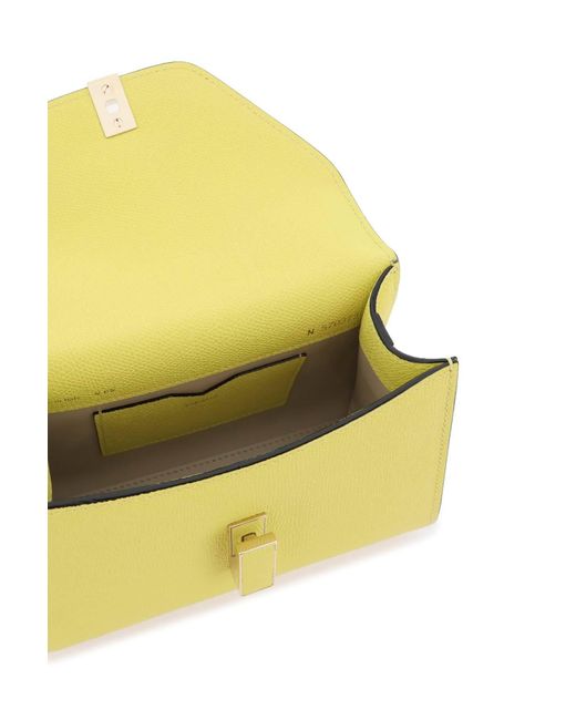 Valextra Yellow 'Iside' Micro Handbag