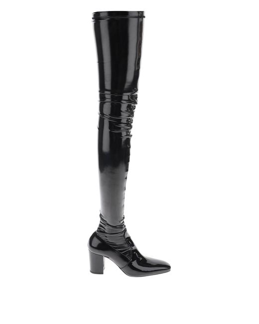Stivali cuissardes Betty di Saint Laurent in Black