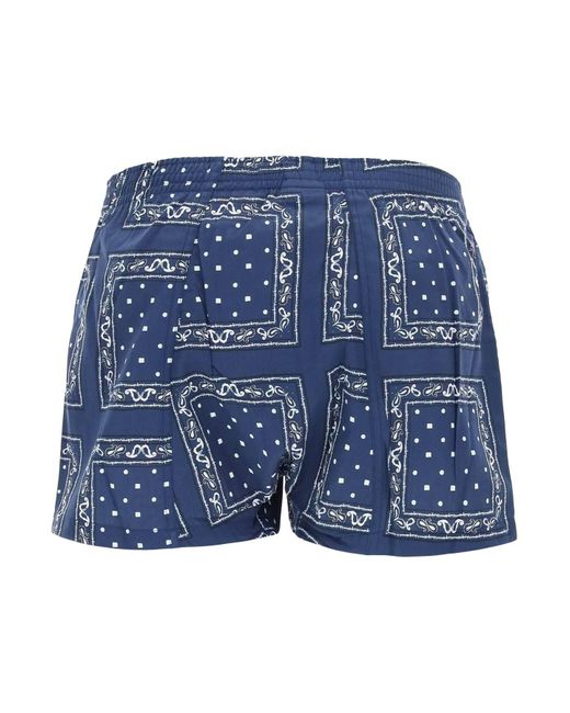 Jacquemus Blue All-over Print Underwear Trunk for men