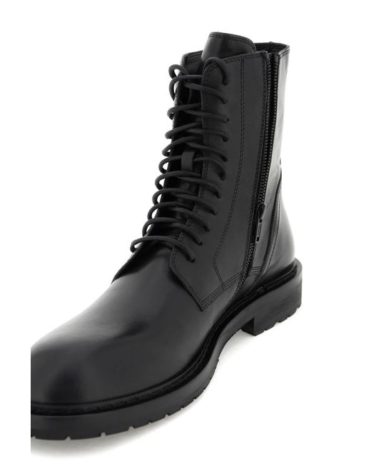 Ann Demeulemeester Black 'Danny' Combat Boots