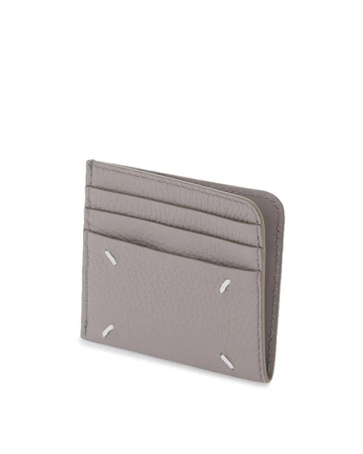 Maison Margiela Gray Leather Cardholder