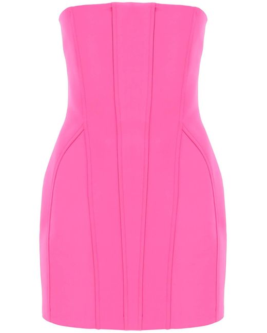 GIUSEPPE DI MORABITO Pink Structured Mini Dress With A