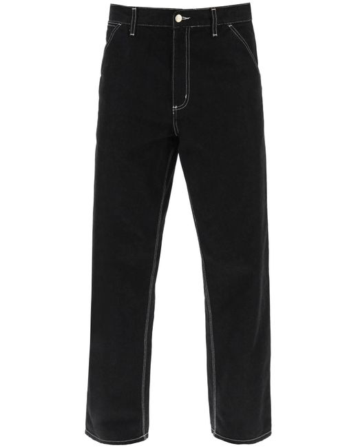 Carhartt Black Contrasting Topstitching Jeans for men
