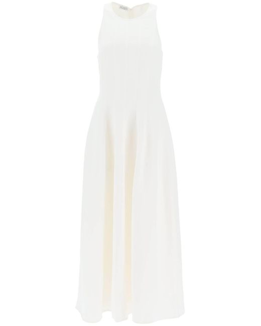 Brunello Cucinelli White Twill Dress