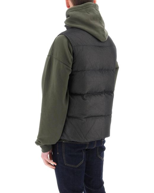 DSquared² Black Ripstop Puffer Vest for men