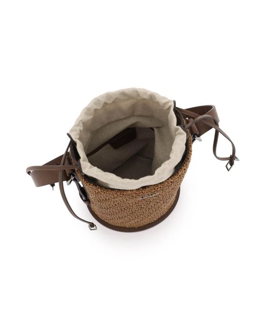 Max Mara Brown "archetype Crochet Bucket Bag"