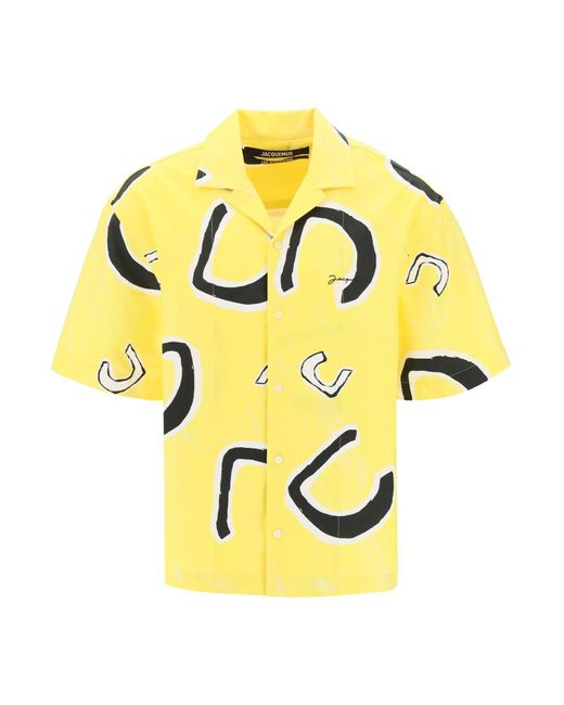 Camicia Bowling Jean di Jacquemus in Yellow da Uomo