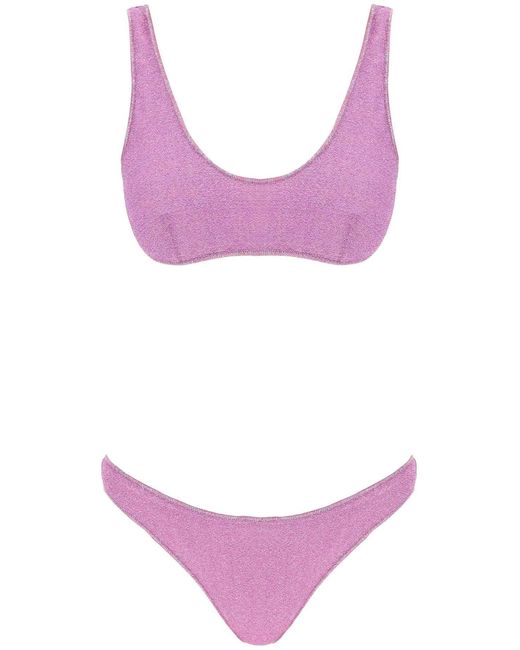 Bikini set con luminoso di Oseree in Purple