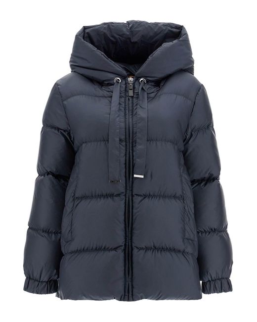 Max Mara Black 'Treman' Quilted Cape