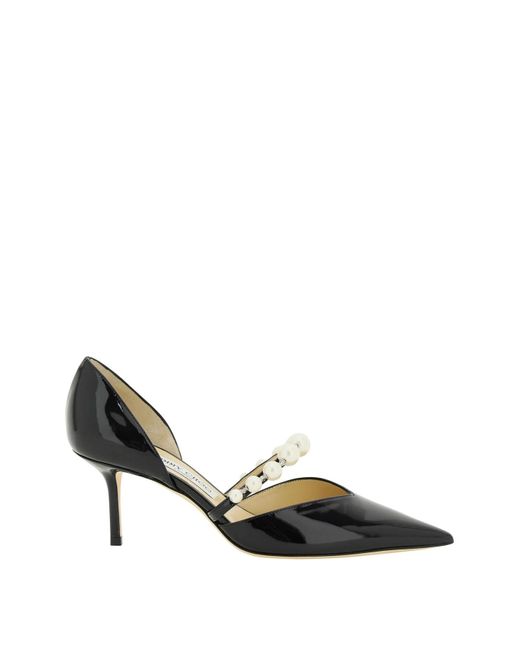 Jimmy Choo Aurelie 65 Pumps With Pearls in Black | Lyst